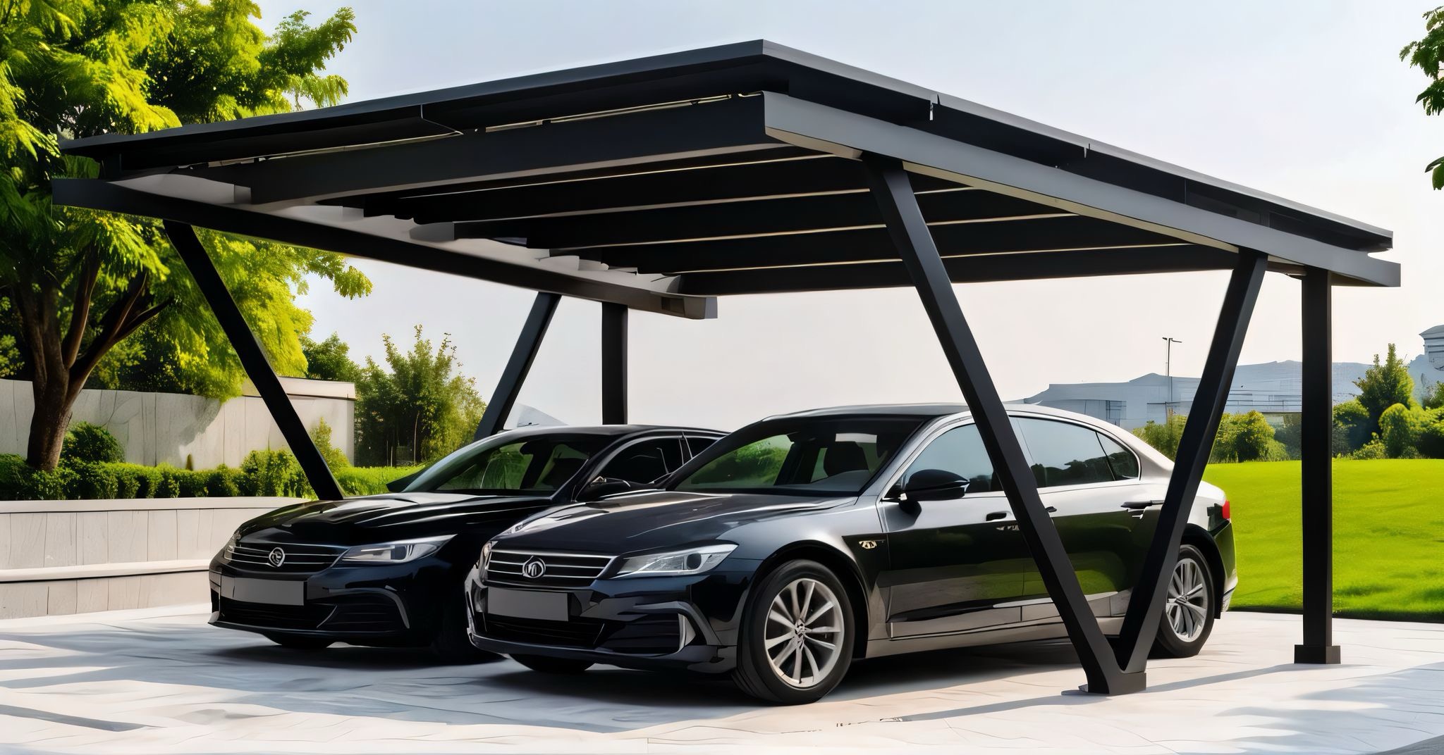Design PV-Carport Doppelanlage